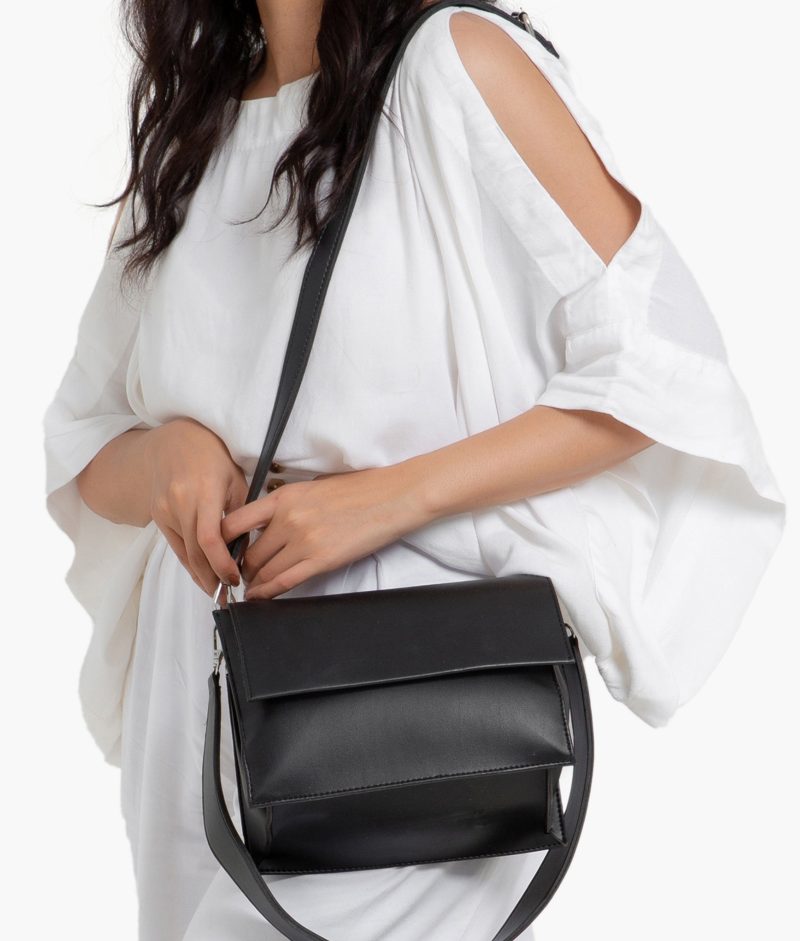 Black mini cross-body bag - Image 2