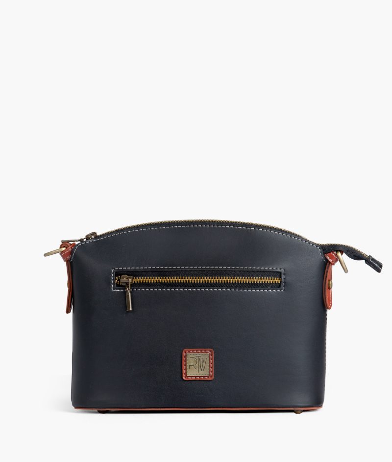 Black and rust dome cross-body bag - Image 3