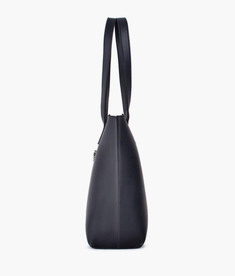 Black long handle tote bag - Image 4