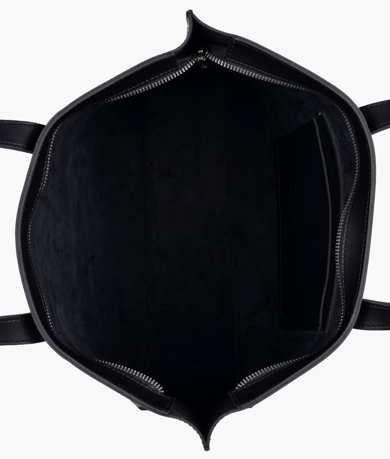 Black long handle tote bag - Image 6