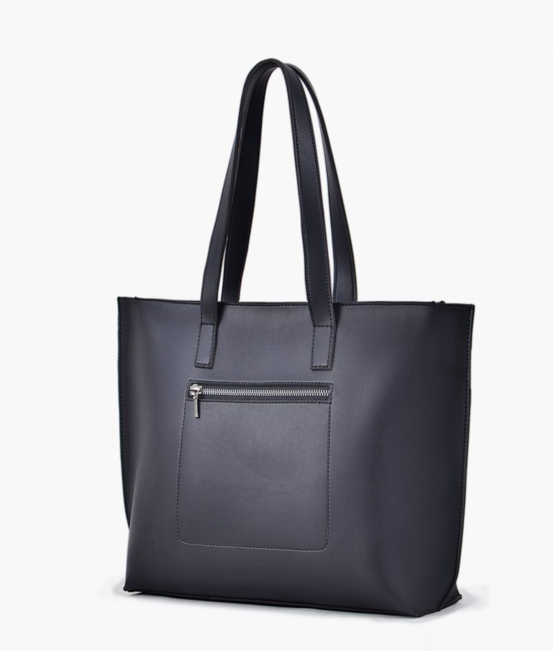Black long handle tote bag - Image 2