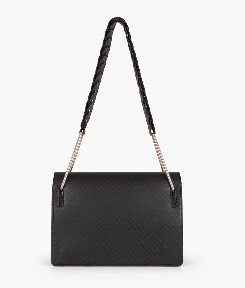 Black loop strap shoulder bag - Image 3
