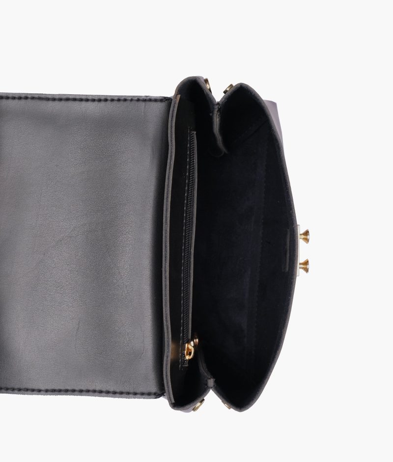 Black mini top-handle bag - Image 8