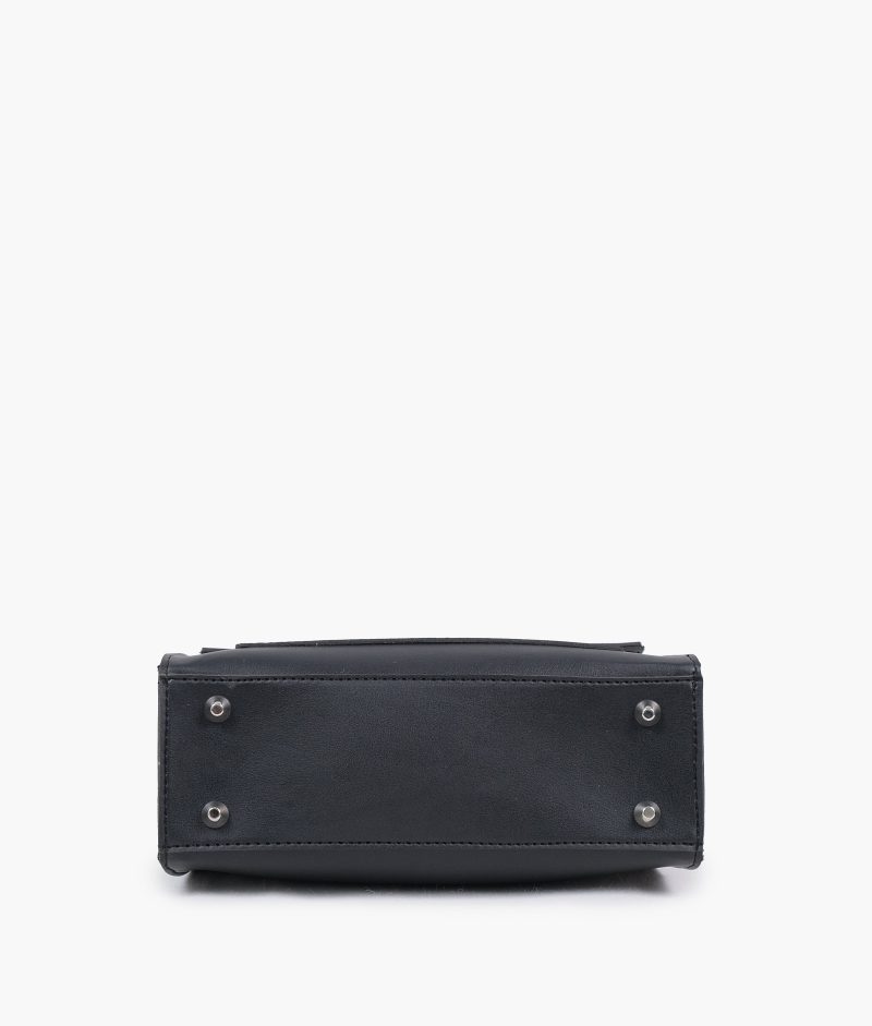 Black push-lock messenger bag - Image 6