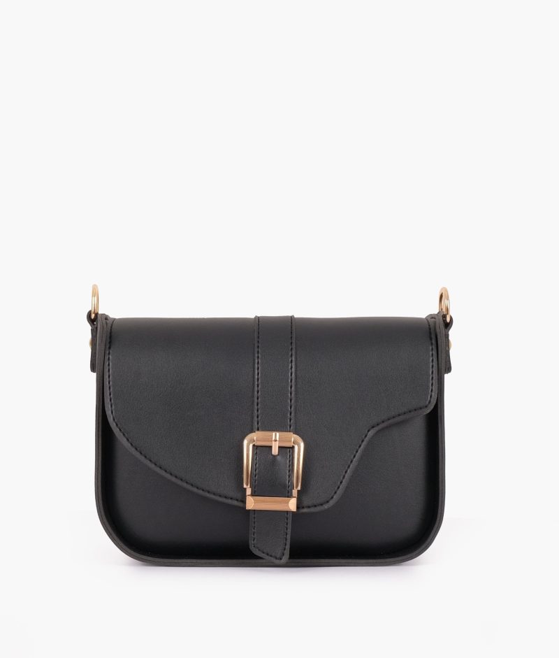 Black saddle buckle bag - Image 4