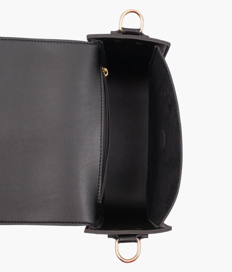 Black saddle buckle bag - Image 8
