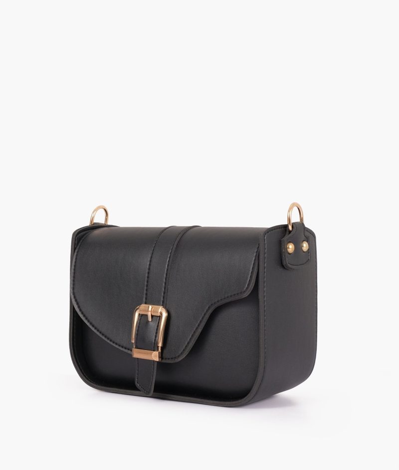 Black saddle buckle bag - Image 3