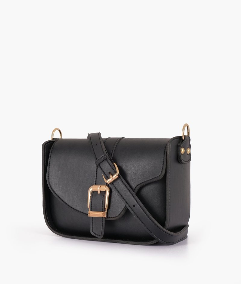Black saddle buckle bag - Image 2