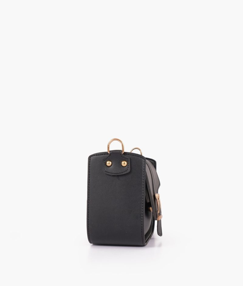 Black saddle buckle bag - Image 6