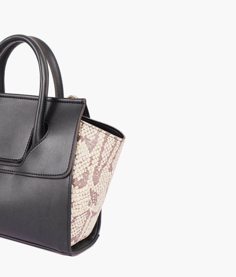 Black trapeze handbag - Image 4