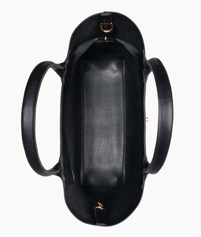 Black zipper tote bag - Image 9