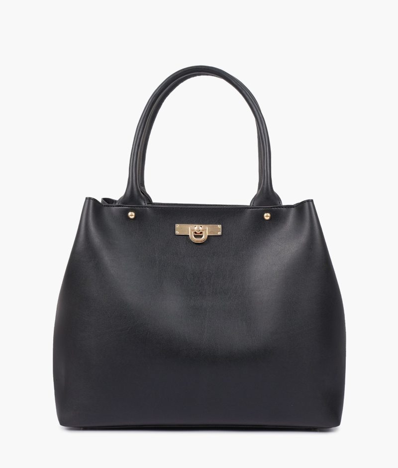 Black zipper tote bag - Image 3