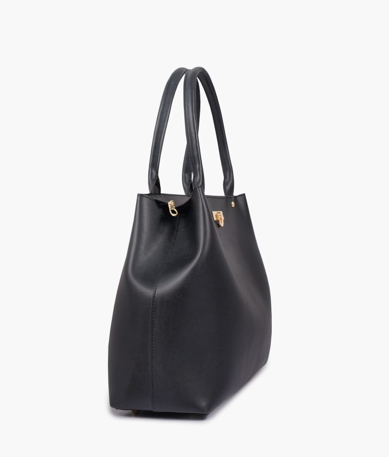 Black zipper tote bag - Image 6