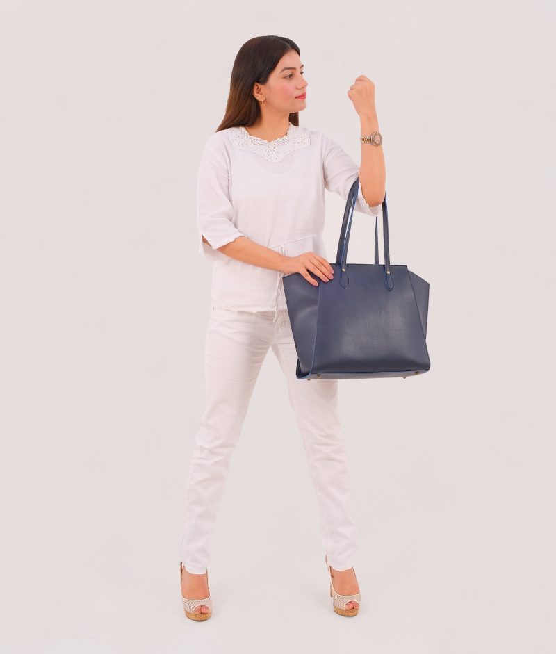 Blue classic tote bag - Image 8