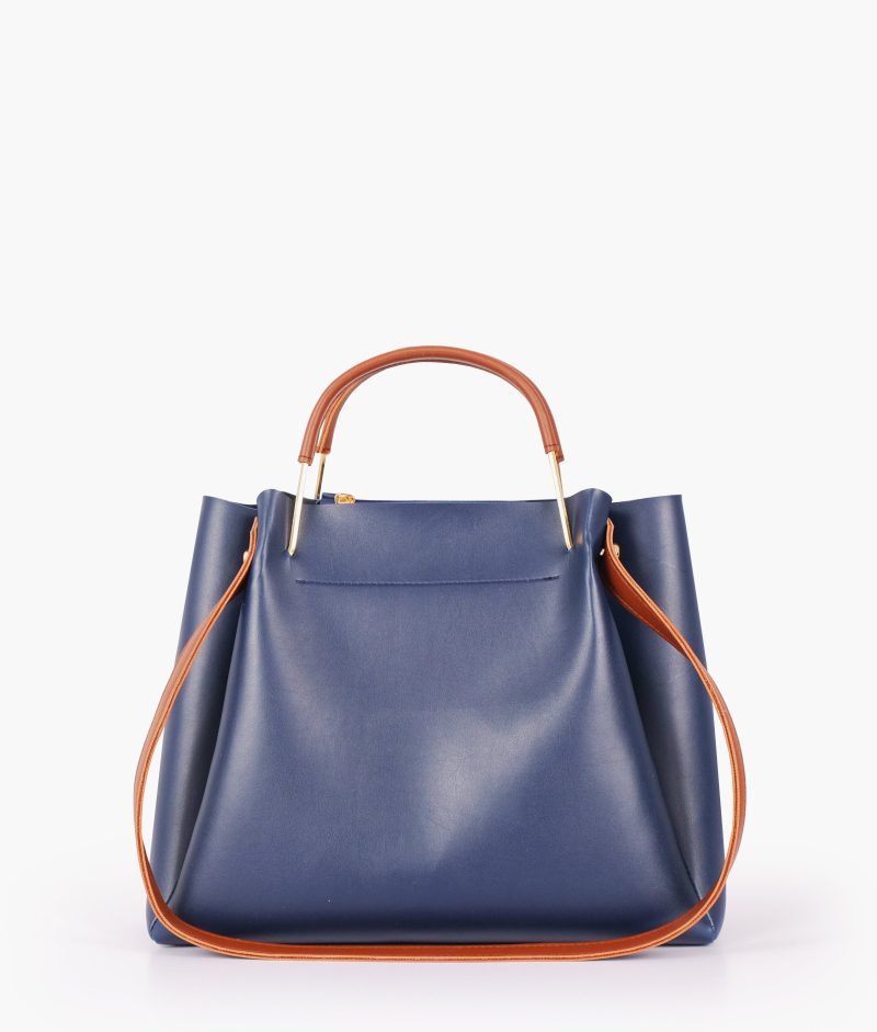 Blue metal handle tote bag - Image 3