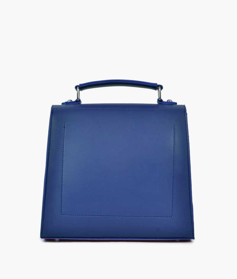 Blue push-lock messenger bag - Image 4