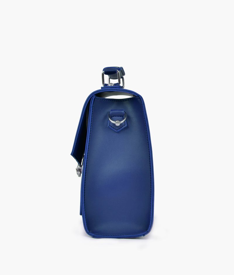 Blue push-lock messenger bag - Image 5