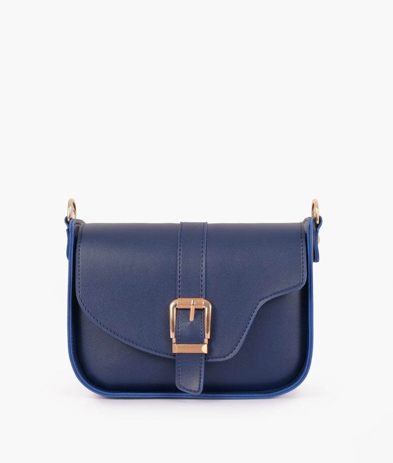 Blue saddle buckle bag - Image 4