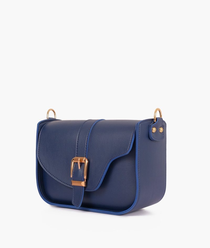 Blue saddle buckle bag - Image 3