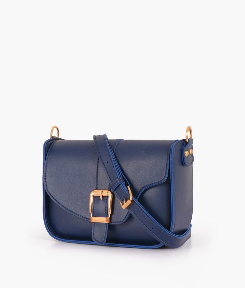 Blue saddle buckle bag - Image 2