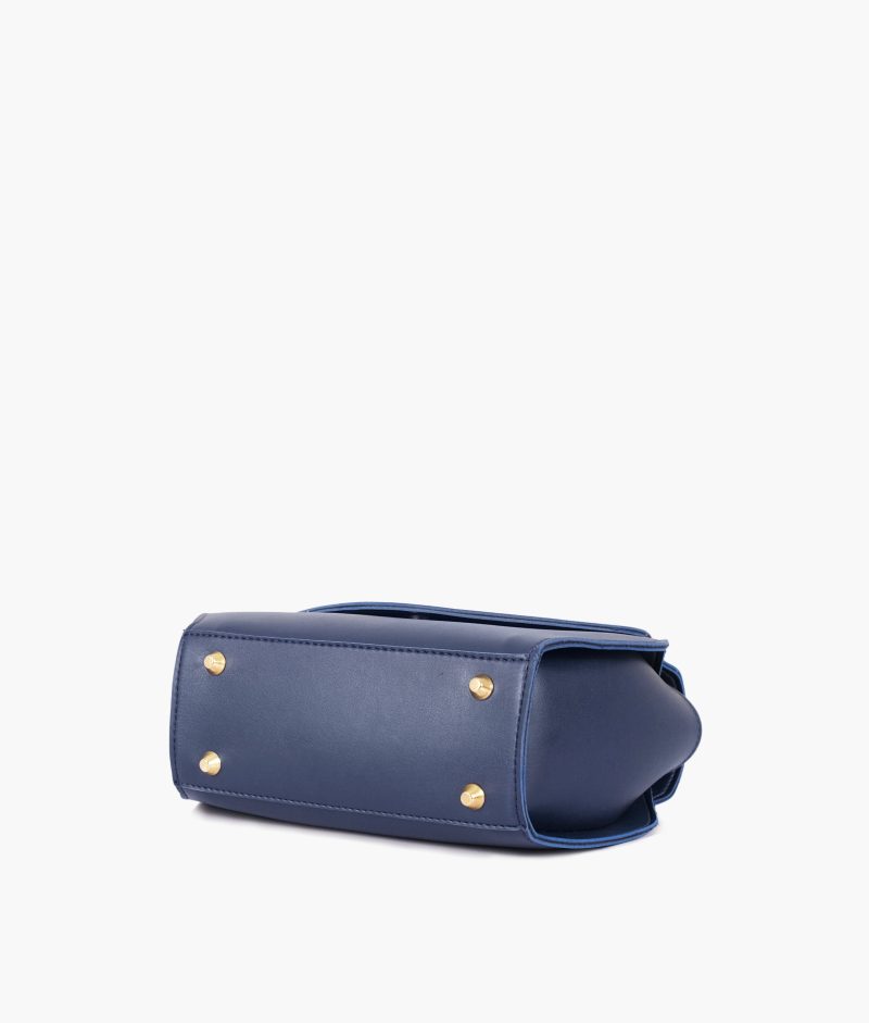 Blue top-handle hexagon bag - Image 6