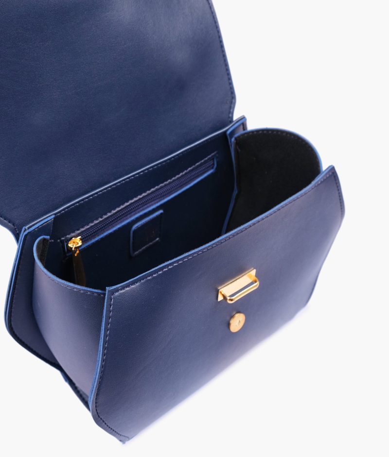 Blue top-handle hexagon bag - Image 7
