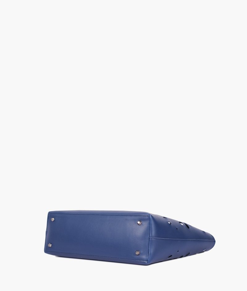 Blue two-piece floral tote - Image 7